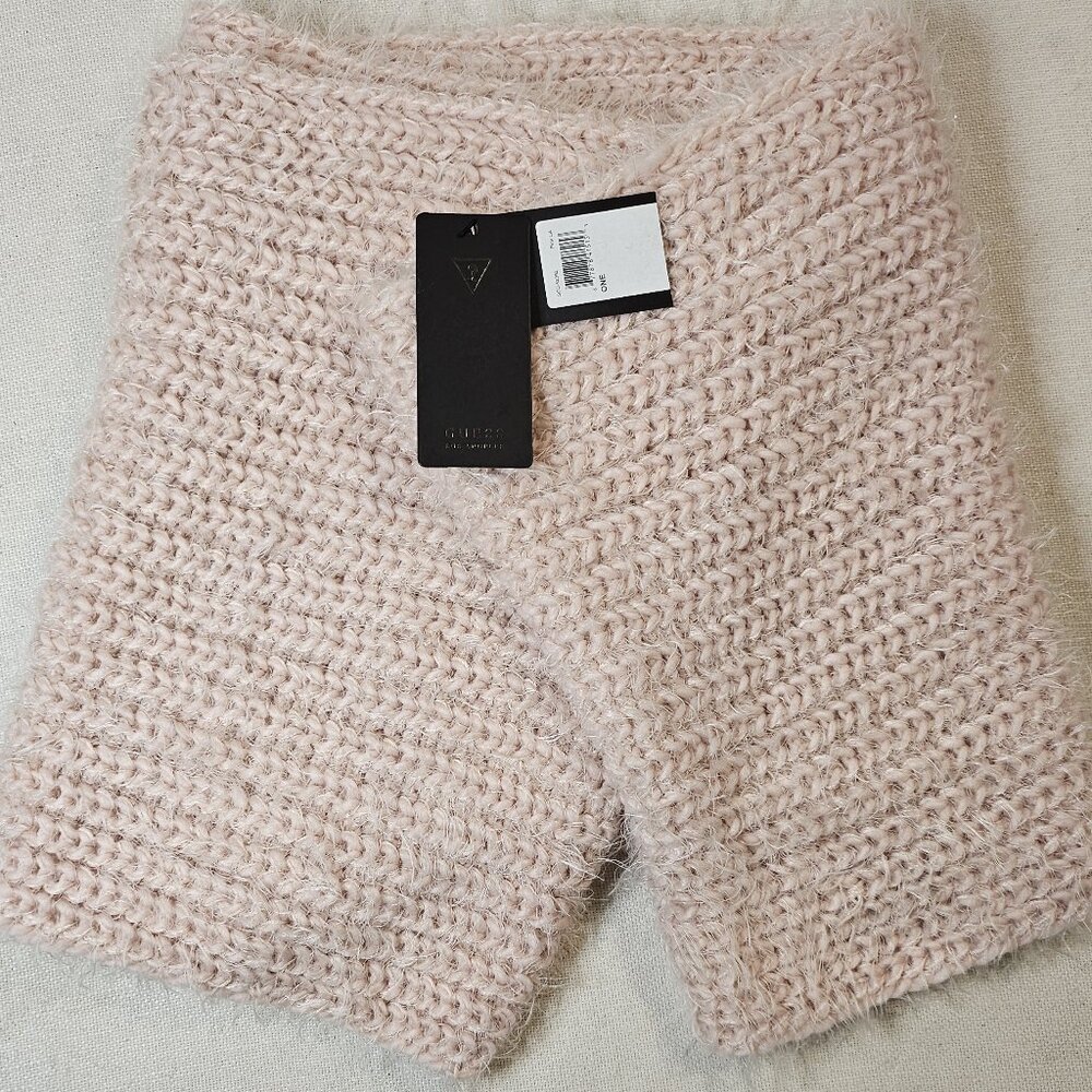 Guess Mohair Infinity Knit Scarf - SCC-52392 - Pink